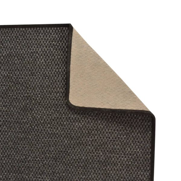 vidaXL Tapis de couloir aspect sisal anthracite 80x200 cm