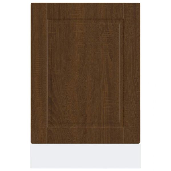 vidaXL Panneau de lave-vaisselle Porto chêne marron 45x1,5x67 cm