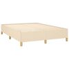 vidaXL Cadre de lit sans matelas crème 140x200 cm tissu