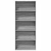 vidaXL Biblioth&egrave;que sonoma gris 80x30x189 cm bois d'ing&eacute;nierie