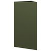 vidaXL Jardini&egrave;re vert olive triangulaire 40x34,5x70 cm acier
