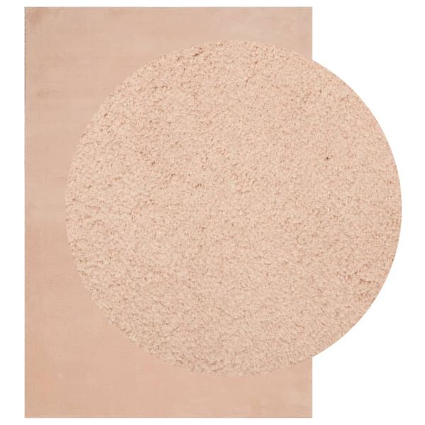 vidaXL Tapis HUARTE &agrave; poils courts doux lavable rouge clair 160x230 cm