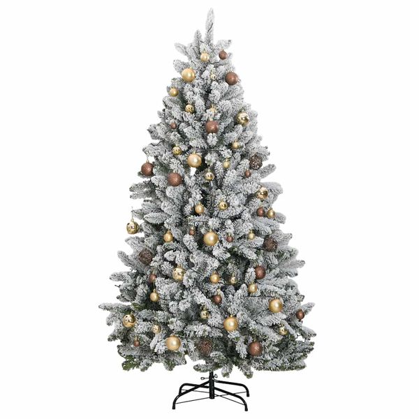 vidaXL Sapin de No&euml;l artificiel articul&eacute; 300 LED et boules 180 cm
