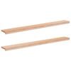 vidaXL Appuis de fen&ecirc;tre 2 pc Naturel 140 x 20 x 2 cm