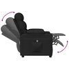 vidaXL Fauteuil inclinable &eacute;lectrique Noir Tissu
