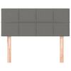 vidaXL Tête de lit Gris foncé 100x5x78/88 cm Tissu