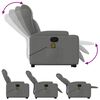 vidaXL Fauteuil de massage inclinable Gris foncé Tissu