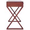 vidaXL Bureau d'ordinateur Marron 115x47x77 cm Bois d'acajou massif