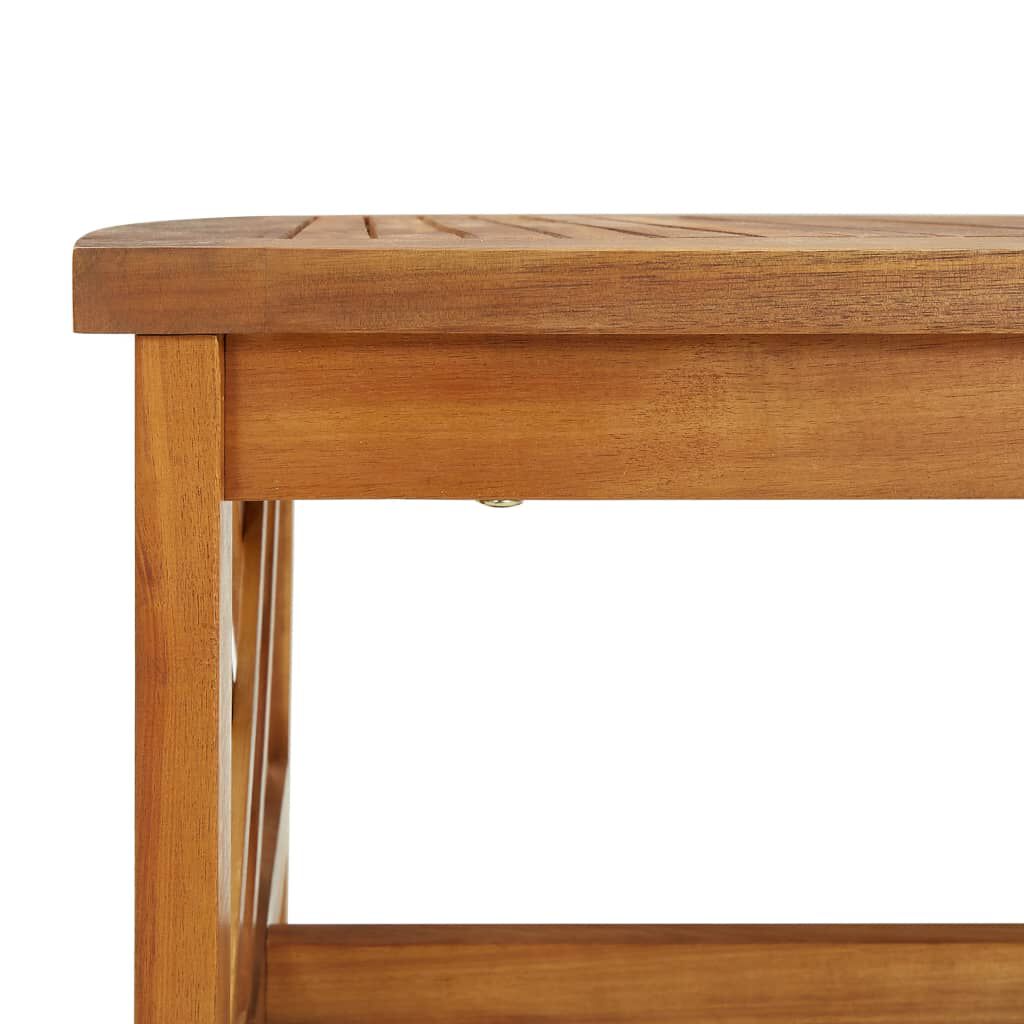 vidaXL Salon de jardin 5 pcs avec coussins Bois d'acacia solide