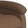 vidaXL Fauteuil de massage inclinable Marron Tissu
