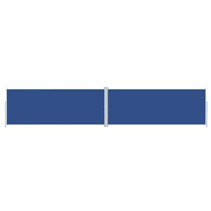 vidaXL Auvent lat&eacute;ral r&eacute;tractable Bleu 200x1000 cm