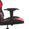 vidaXL Chaise de jeu Noir et rouge Similicuir