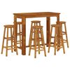 vidaXL Ensemble de bar de jardin 7 pcs bois d'acacia solide