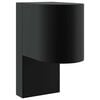 vidaXL Applique Murale Ext&eacute;rieure Noir 12 x 7 x 15 cm Acier inoxydable