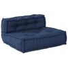 vidaXL Canapé modulaire 3 pcs Indigo tissu