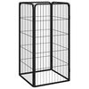 vidaXL Parc pour chien 4 panneaux Noir 50x100cm Acier enduit de poudre