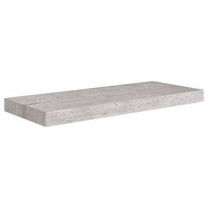 vidaXL &Eacute;tag&egrave;re murale flottante gris b&eacute;ton 60x23,5x3,8 cm MDF