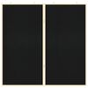 vidaXL Tableau d'Affichage Noir 80 x 80 x 1.4 cm Bois de pin massif