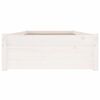 vidaXL Cadre de lit sans matelas avec tiroirs blanc 100x200 cm