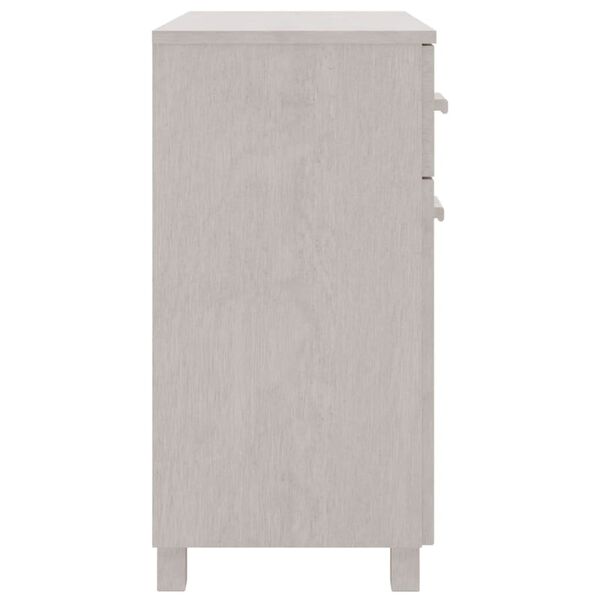 vidaXL Buffet HAMAR Blanc 79x40x80 cm Bois massif de pin