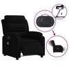 vidaXL Fauteuil inclinable de massage &eacute;lectrique noir velours