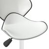 vidaXL Tabouret de bar Blanc Similicuir