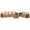vidaXL Ensembles de canap&eacute;s 8 pcs Bois d'Acacia Massif