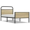 vidaXL Cadre de lit sans matelas 75x190cm chêne sonoma bois ingénierie