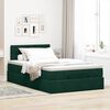 vidaXL Lit ottoman avec matelas vert fonc&eacute; 120x190 cm velours
