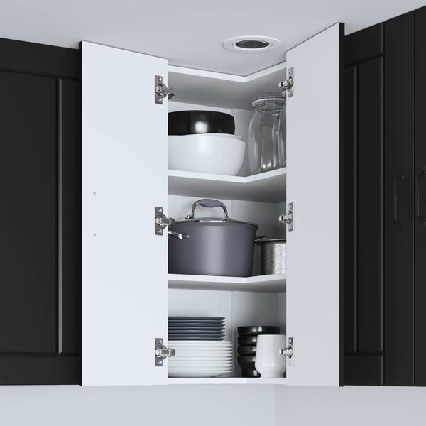 vidaXL Armoire de cuisine Noir 57 x 57 x 80 cm Bois d'ing&eacute;nierie