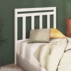 vidaXL T&ecirc;te de lit Blanc 96x4x100 cm Bois massif de pin