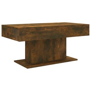 vidaXL Table basse Ch&ecirc;ne fum&eacute; 96x50x45 cm Bois d'ing&eacute;nierie