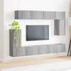 vidaXL Ensemble meuble TV 5 pcs Gris Sonoma Bois d'ing&eacute;nierie