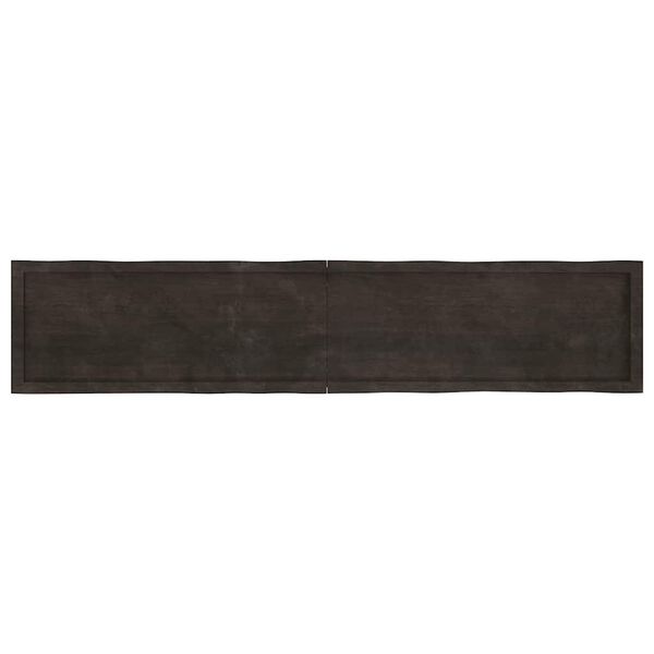 vidaXL Dessus de table bois massif trait&eacute; bordure assortie