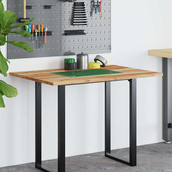 vidaXL Dessus de bureau fini à l'huile 80x70x2 cm bois d'acacia massif