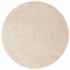 vidaXL Tapis Shaggy Anti-d&eacute;rapant Cr&egrave;me 120 x 120 cm PP