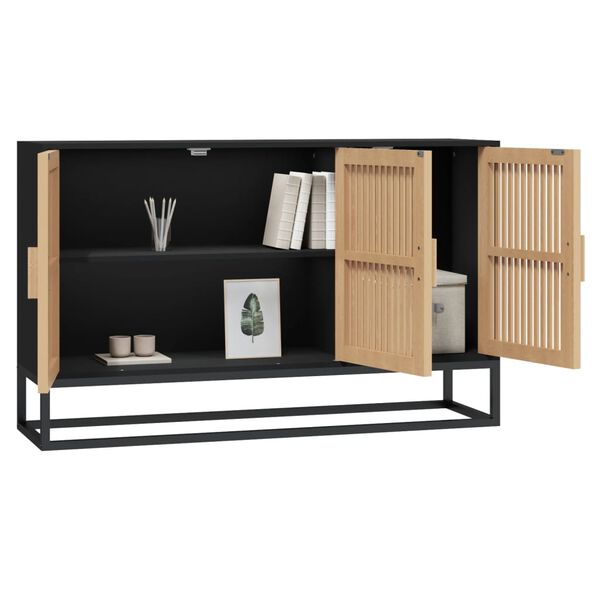 vidaXL Buffet noir 105x30x65 cm bois d'ingénierie