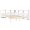 vidaXL Lit biblioth&egrave;que sans matelas blanc 140x190 cm bois pin massif