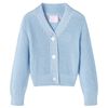 Cardigan pour enfants tricot&eacute; bleu 116