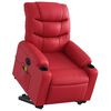 vidaXL Fauteuil inclinable de massage &eacute;lectrique rouge similicuir