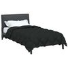 vidaXL Duvet d'hiver Noir 140 x 220 cm Microfibre