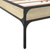 vidaXL Cadre de lit sans matelas ch&ecirc;ne sonoma 200x200 cm