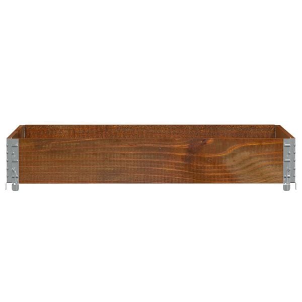 vidaXL Collier de palette marron 120x80 cm bois de pin solide