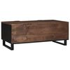 vidaXL Table basse Marron et Noir 100 x 54 x 40 cm