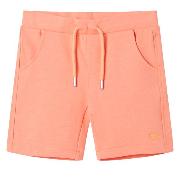 Short pour enfants avec cordon de serrage orange néon 140