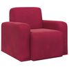 vidaXL Fauteuil Bordeaux Velours (V)