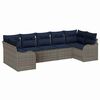 vidaXL Ensemble de canap&eacute; de jardin Gris polyrotin