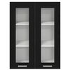vidaXL Armoire suspendue Ch&ecirc;ne noir 60 x 31 x 80 cm Bois d'ing&eacute;nierie