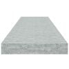 vidaXL &Eacute;tag&egrave;re murale flottante Gris b&eacute;ton 90x23,5x3,8 cm MDF