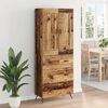vidaXL Haut Armoire Bois Ancien 69,5 x 34 x 180 cm Bois d'ing&eacute;nierie